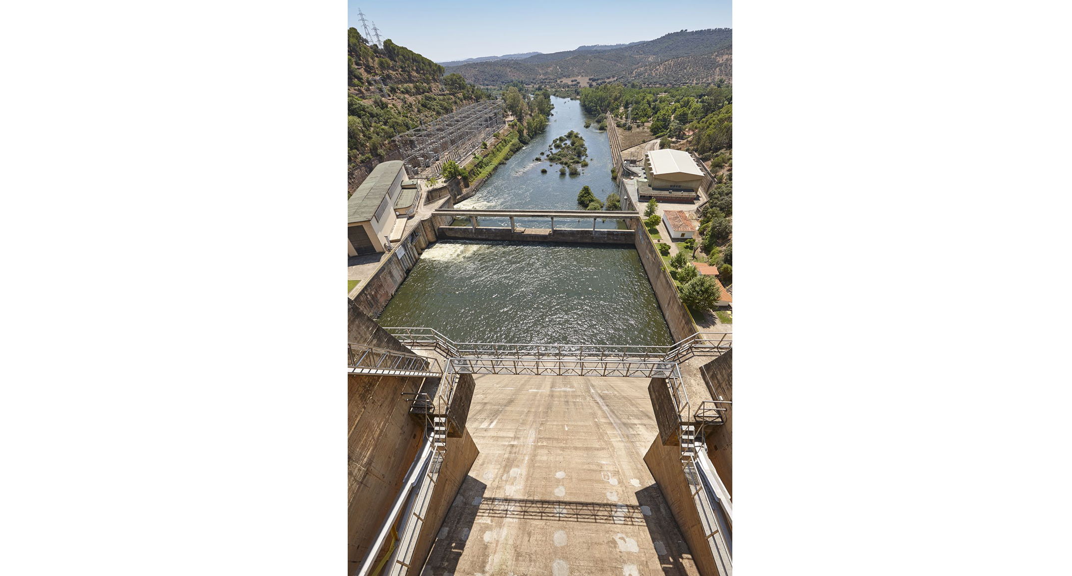 Presa de Cijara y río Guadiana en Cáceres 