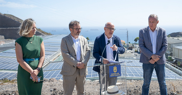 El Cabildo de Gran Canaria presenta la planta solar fotovoltaica pública más potente de las islas